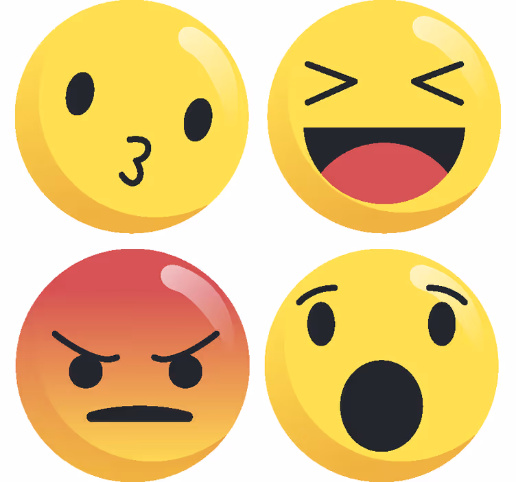 Dessous de verre geek emoji bisou - TenStickers