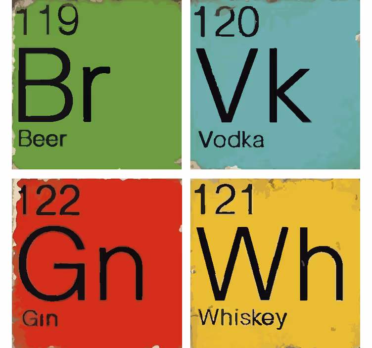 Dessous de verre Bière - TenStickers