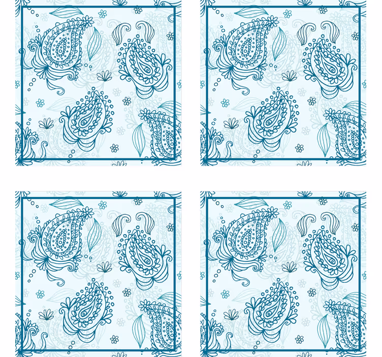 Sous verre motif imprimé floral - TenStickers