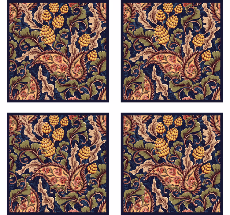 Sous verre motif botanique sophistiqué - TenStickers