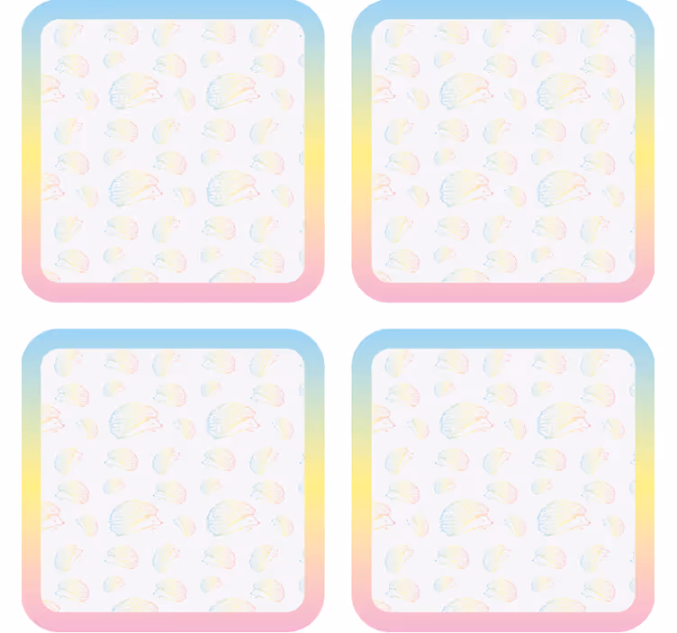Sous verre personnalisable motif méduses colorées - TenStickers