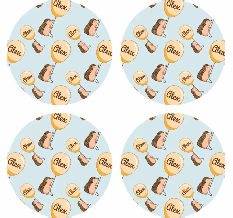 Sous verre personnalisable motifs de hérisson ludiques - TenStickers