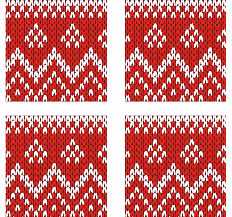 dessous de verre noel Modèle typique de noël - TenStickers
