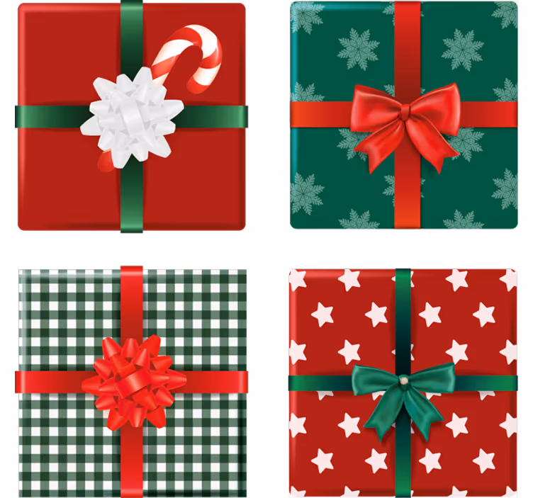 dessous de verre noel Pack de coffrets cadeaux - TenStickers