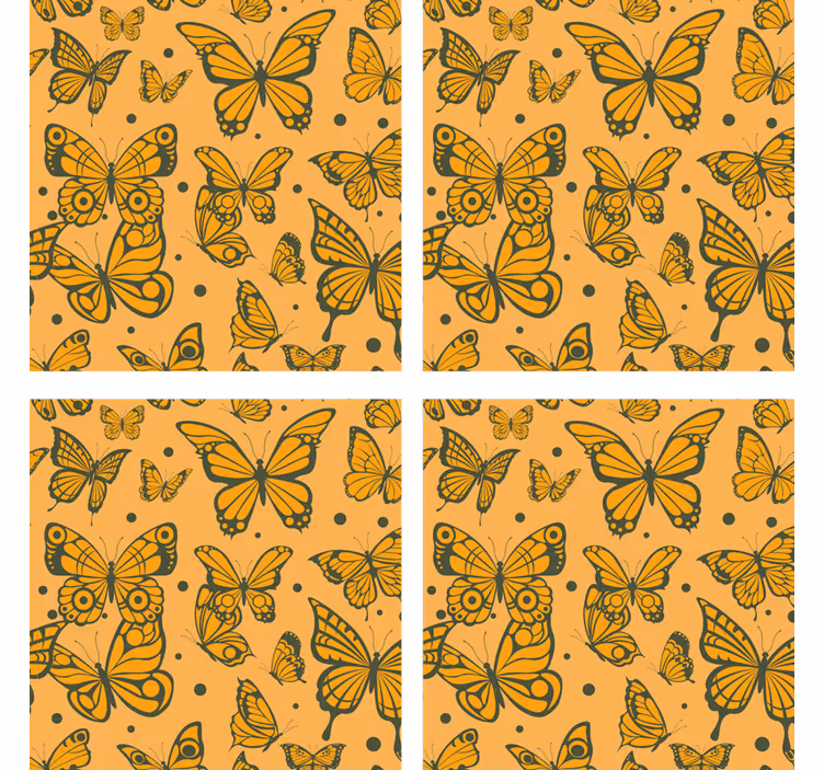 Sous verre motif papillon - TenStickers
