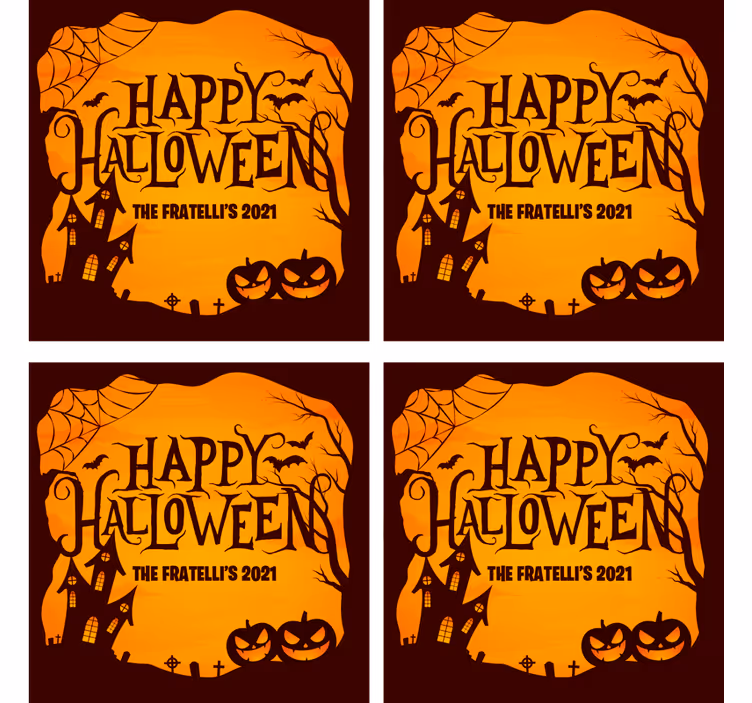 Sous verre halloween fête d'halloween effrayante - TenStickers