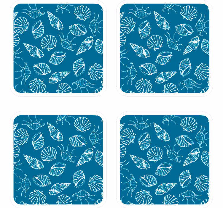 Sous verre motifs de coquillage - TenStickers