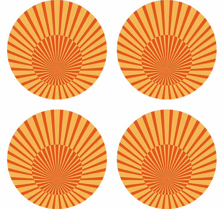 Sous verre motif de rayon de soleil radieux - TenStickers
