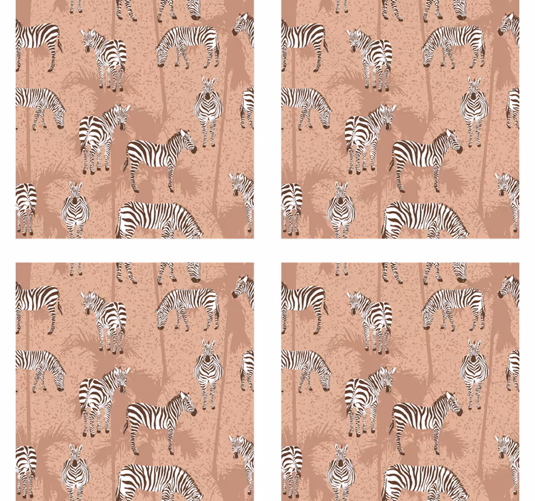 Sous verre moderne surface texturée zèbre - TenStickers