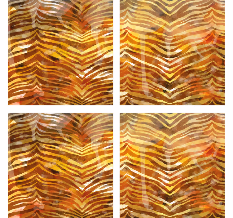 Sous verre surface à motifs zébrés - TenStickers