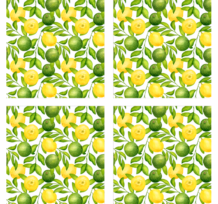 Sous verre motif floral agrume vivant - TenStickers