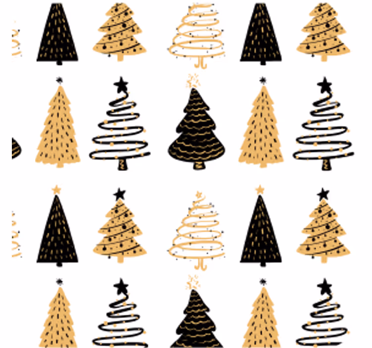 Sous verre noël motif d'arbre stylisé - TenStickers