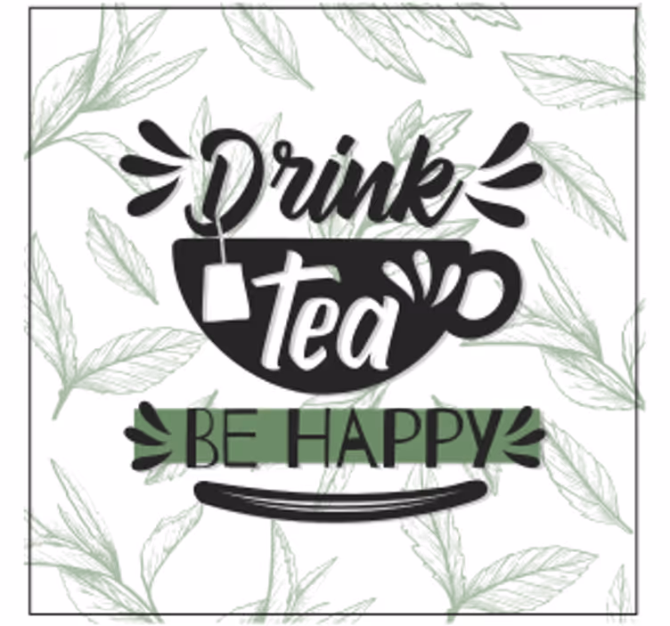 Sous verre citation tasse motivationnelle - TenStickers