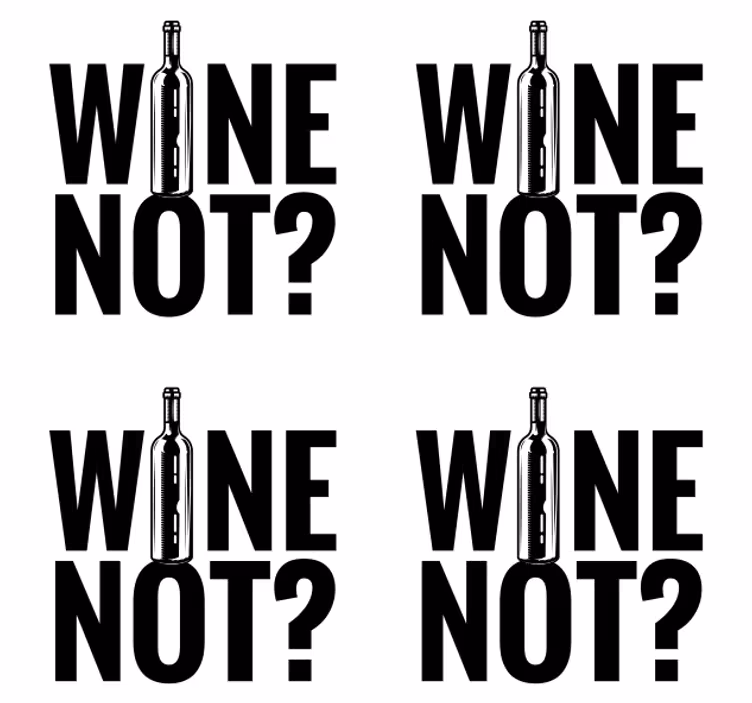 Sous verre citation phrase ludique bouteille de vin - TenStickers