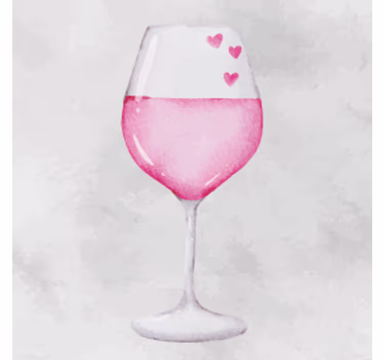 Sous verre personnalisable décoré de cœurs - TenStickers