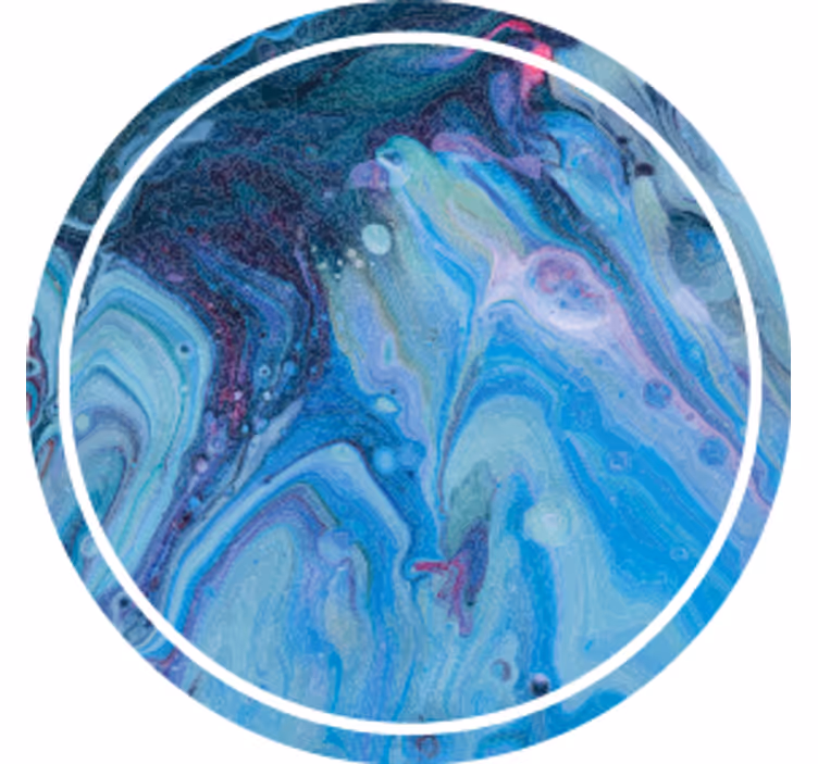 Sous verre motif bleu tourbillonnant - TenStickers