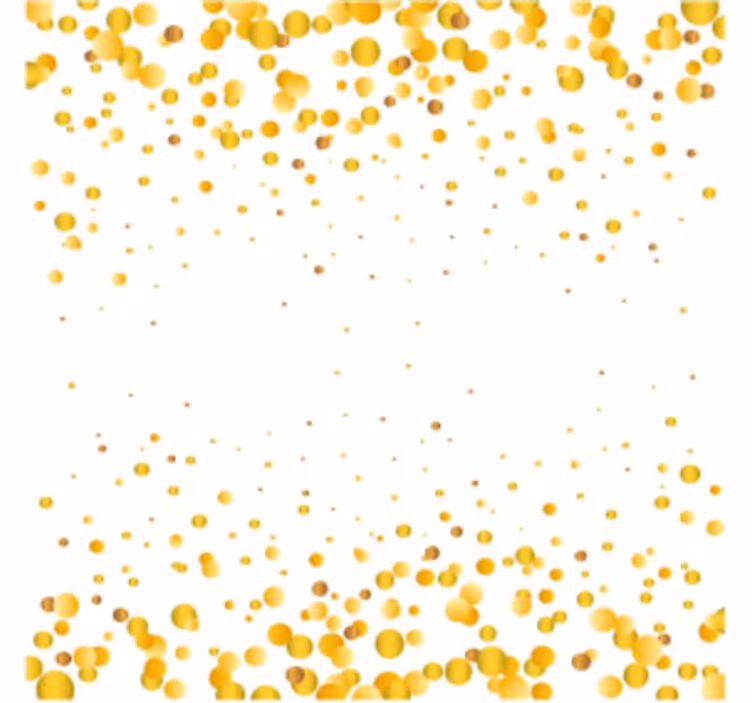Sous verre motif circulaire jaune - TenStickers