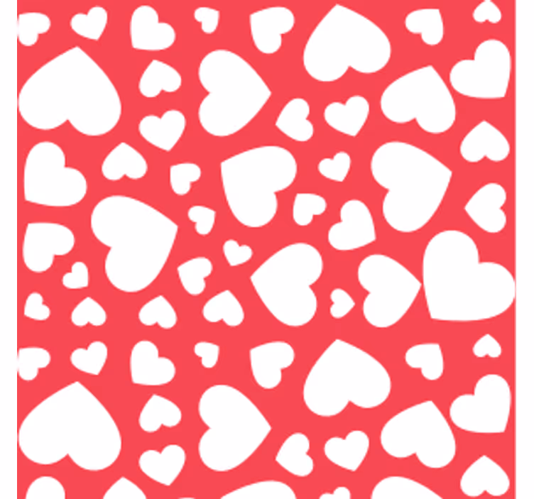 Sous verre mariage motif cœur - TenStickers