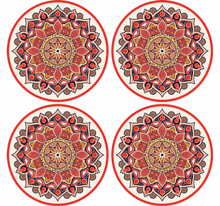 Sous verre arrangement floral complexe - TenStickers