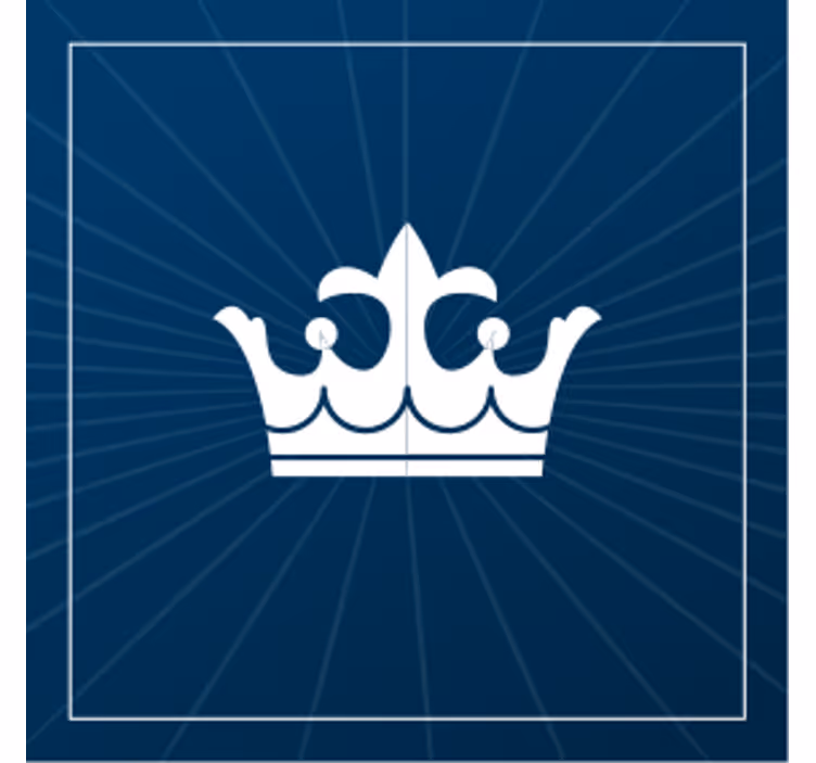 Sous verre bière design emblème couronne - TenStickers