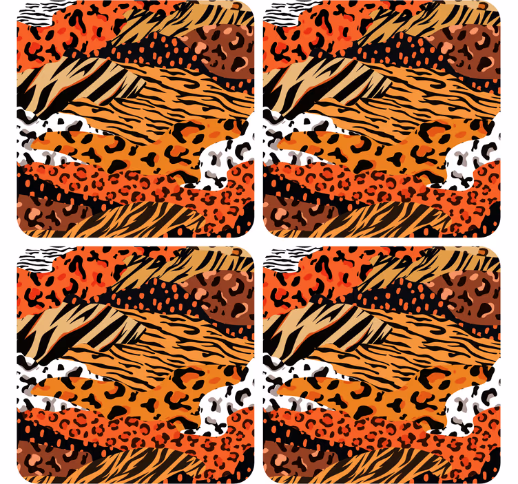 Sous verre motifs animaux sauvages - TenStickers