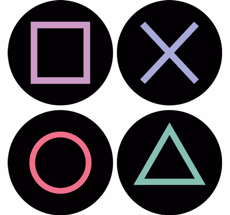 Sous verre bière motifs colorés et géométriques - TenStickers