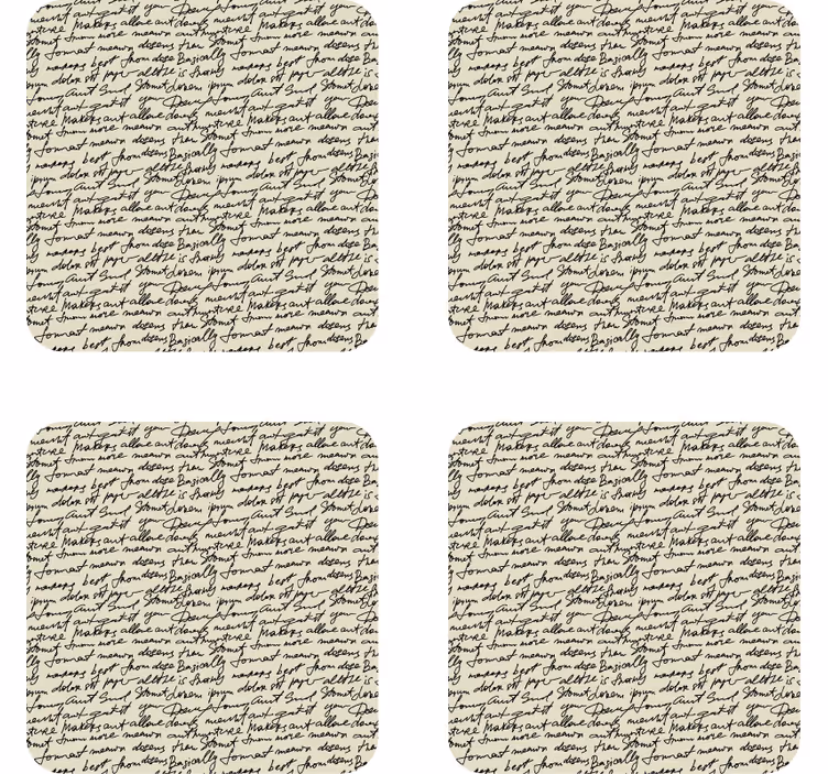 Sous verre citation motifs script élégants - TenStickers