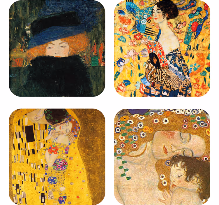 Sous verre vintage portraits d'art classiques - TenStickers