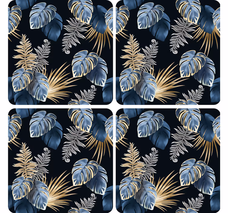 Sous verre feuillage tropical luxuriant - TenStickers