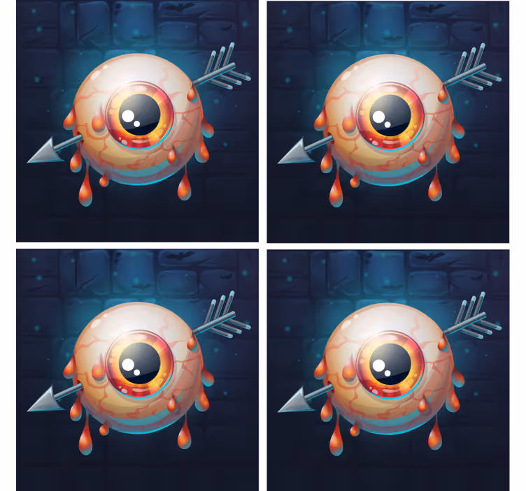 Sous verre halloween graphique d'Œil qui coule - TenStickers