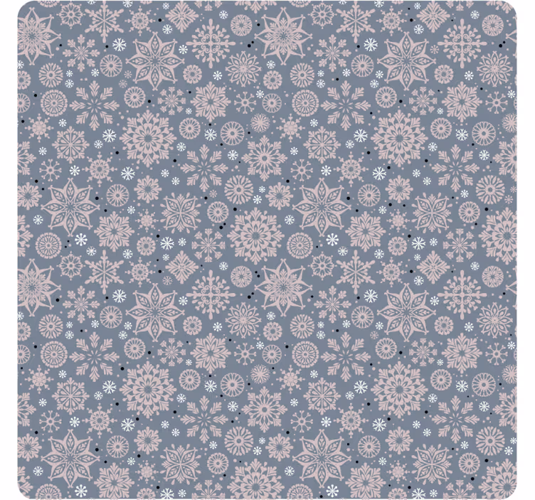 Sous verre noël motif floral d'hiver - TenStickers