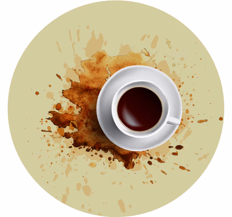 Sous verre bière tasse avec éclaboussure - TenStickers