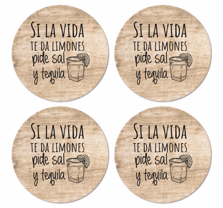 Sous verre citation savourez les moments de la vie - TenStickers