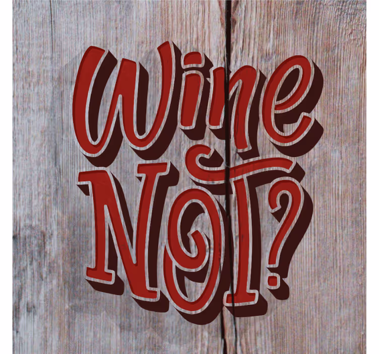Sous verre citation citation ludique sur le vin - TenStickers