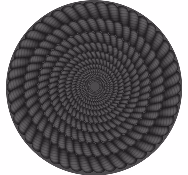 Sous verre motif spiral rond - TenStickers