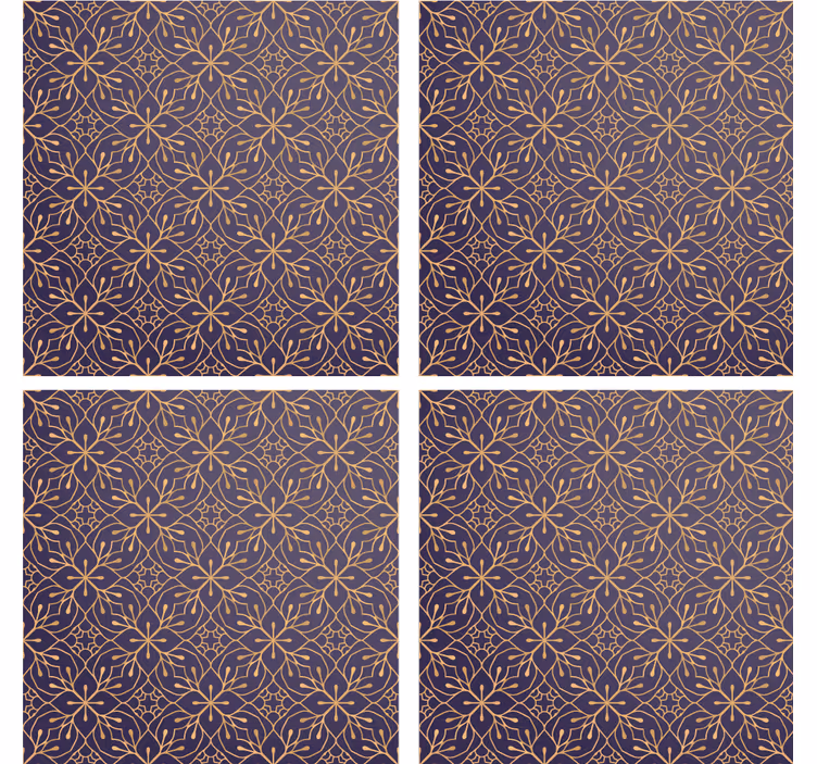 Sous verre style imprimé floral - TenStickers