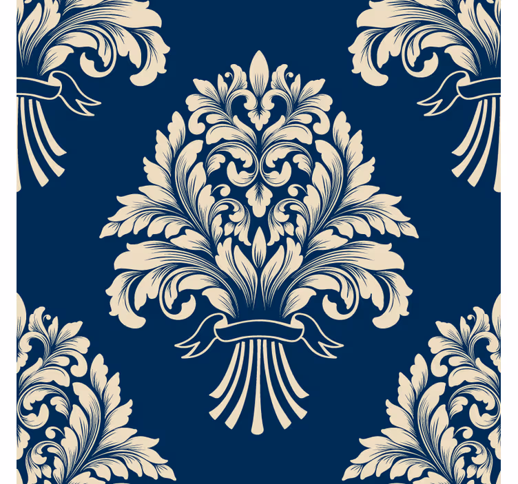 Sous verre vintage motif de feuilles délicat - TenStickers