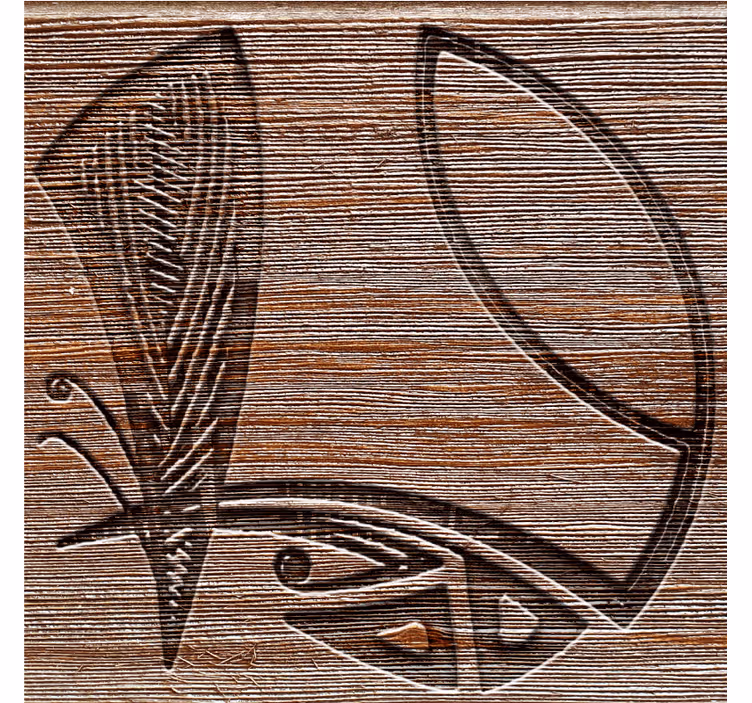 Sous verre motifs en bois complexes - TenStickers