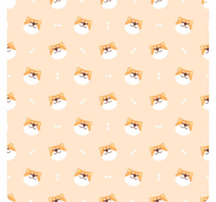 Sous verre moderne motif de visages de chiens joyeux - TenStickers
