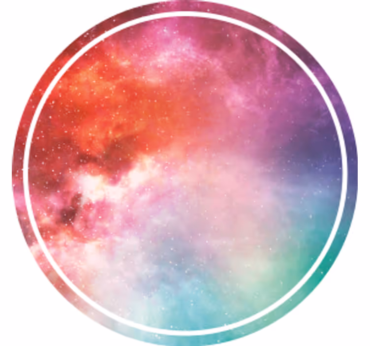 Sous verre tourbillon coloré galactique - TenStickers