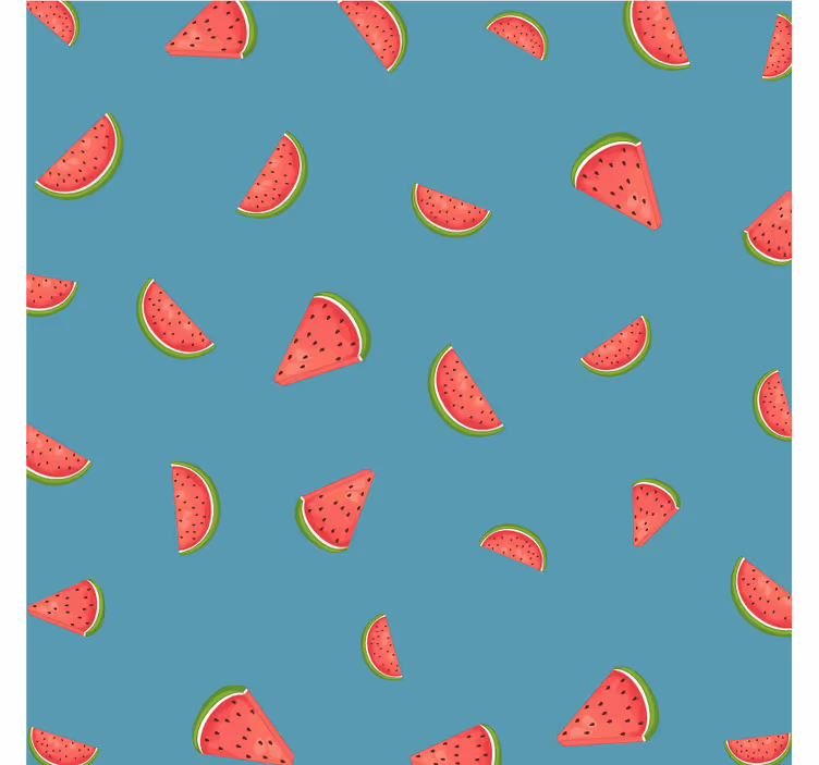 Sous verre moderne motif de pastèque coloré - TenStickers