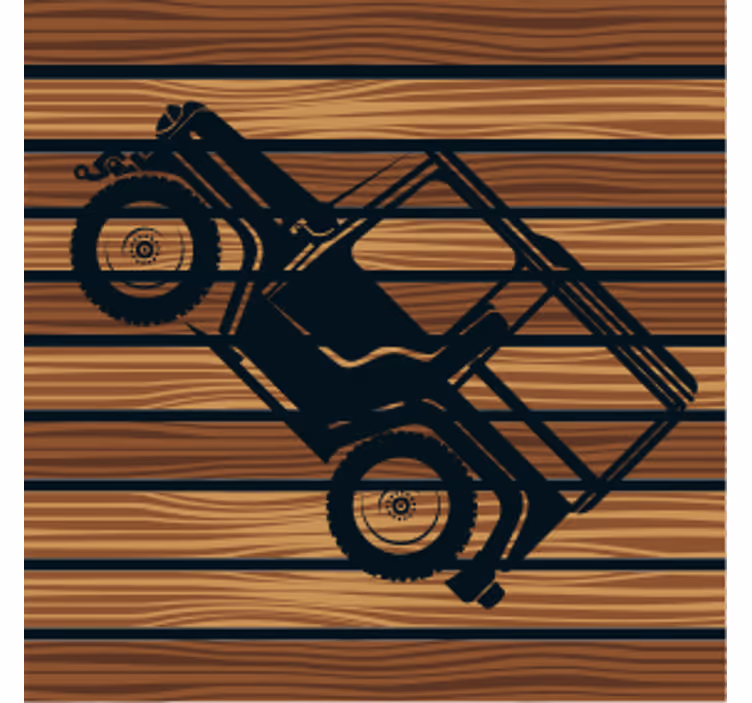 Sous verre véhicule tout-terrain vintage - TenStickers