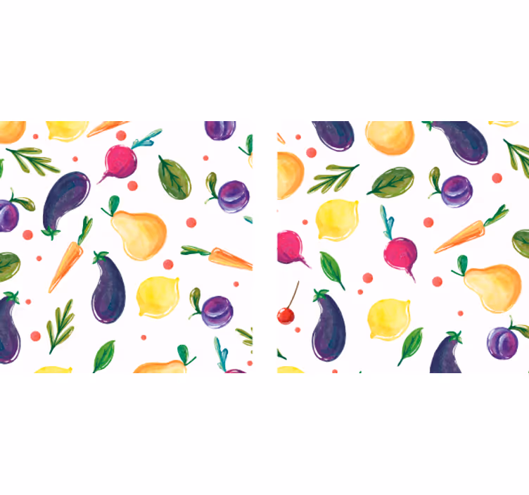 Sous verre moderne motif de fruits colorés - TenStickers