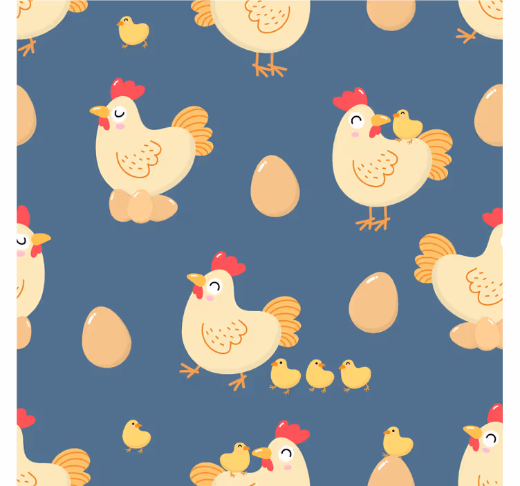 Sous verre bière poules ludiques avec œufs - TenStickers