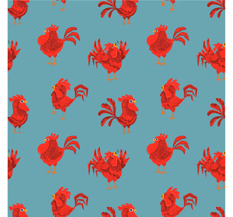 Sous verre bière motif coq vibrant - TenStickers
