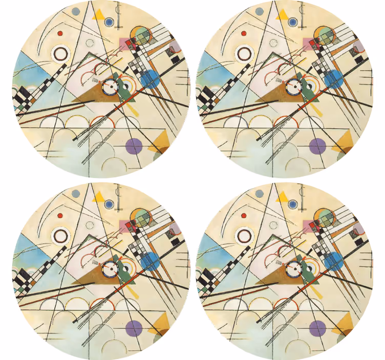 Sous verre motif circulaire géométrique - TenStickers