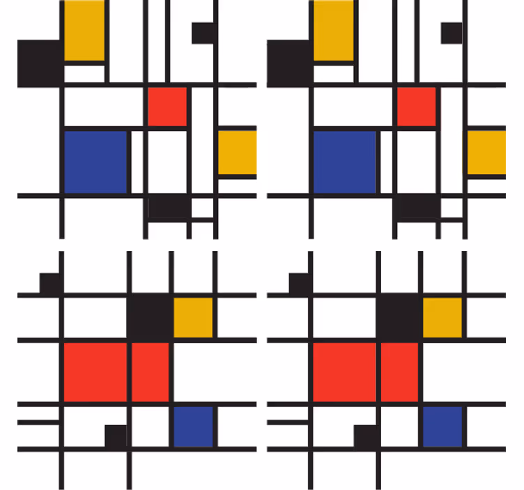 Sous verre moderne motifs géométriques - TenStickers