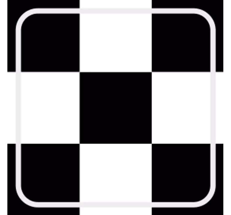 Sous verre motif damier carré - TenStickers