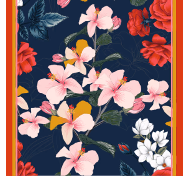 Sous verre bière motif floral tropical - TenStickers