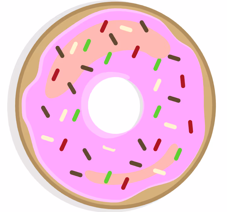 Sous verre bière dessert glacé rose - TenStickers